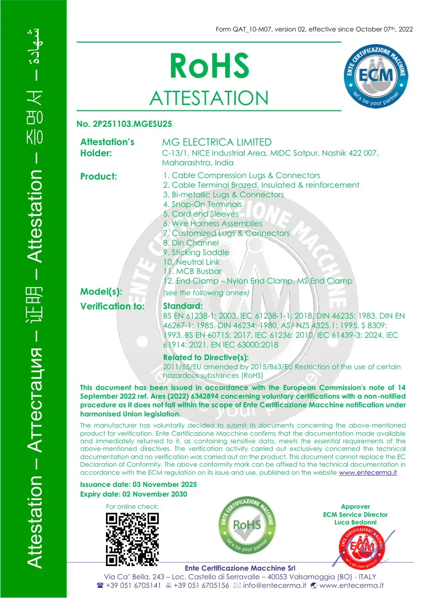 RoHS Certificate