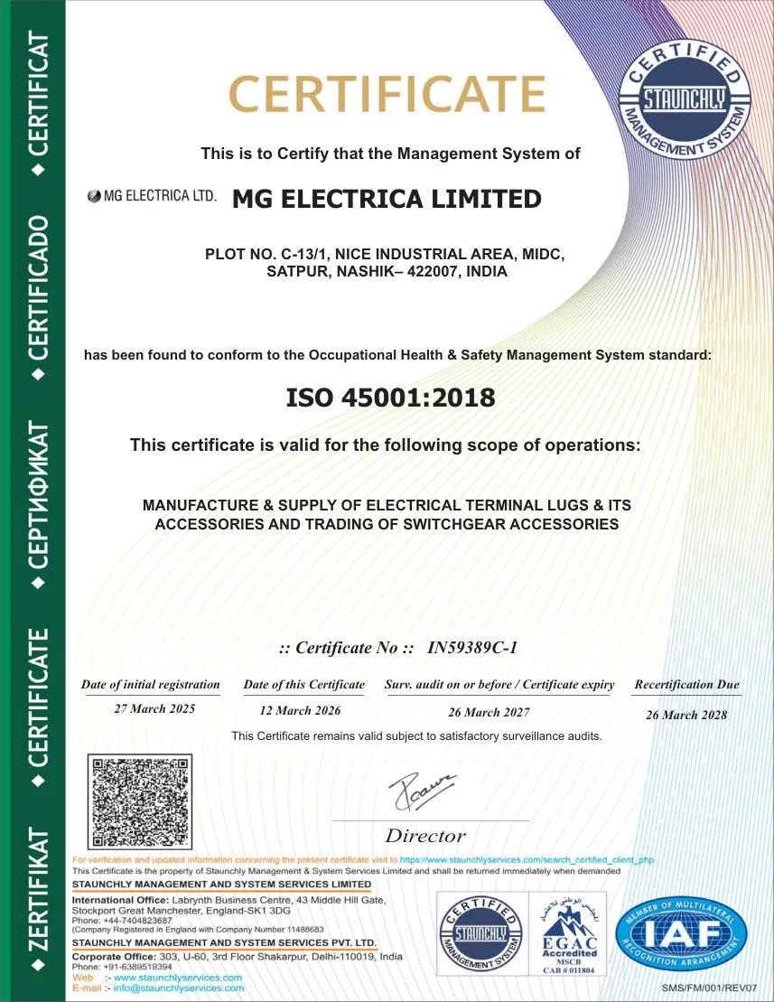OHSAS Certificate