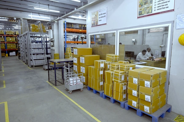 Finished goods storage at MG Electrica