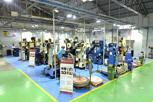 Production machinery at MG Electrica