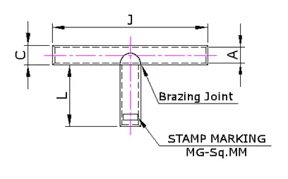 Copper T Connector (MGTC Series) — Copper, Indian Standards — alternate view