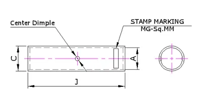 Copper Compression Joint Connector – Heavy Duty DIN-46267 (MHDC Series) — Copper, DIN Standards — alternate view