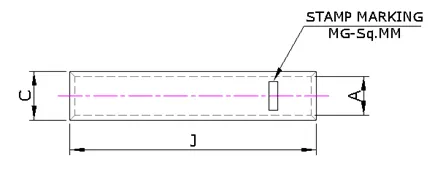 Aluminum in-Line Connector (MGALS Series) — Aluminium, Indian Standards — alternate view