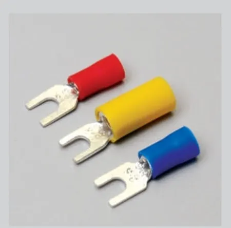 Fork Insulated Lug (MGFI Series) — Copper, Indian Standards