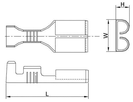 Snap on Female Plain for Connector Locking — Brass, Indian Standards — alternate view