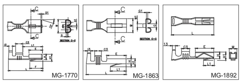 Snap on Female Dimple with Lancing — Brass, Indian Standards — alternate view