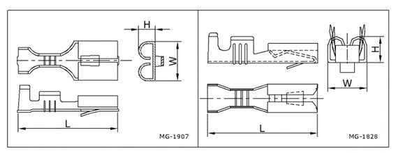 Snap on Female with Lancing (Terminal Lock) — Brass, Indian Standards