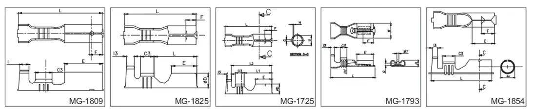 Bullet Female — Brass, Indian Standards