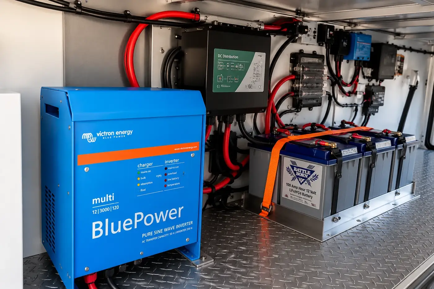MG Electrica terminals for inverter connections